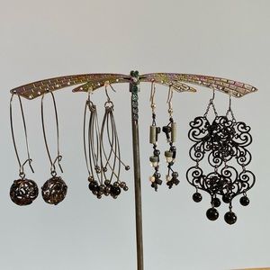 Collection of Black Earrings